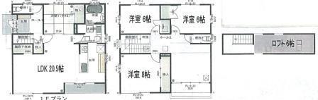 Floor plan. 30,805,000 yen, 4LDK, Land area 175.48 sq m , Building area 130 sq m