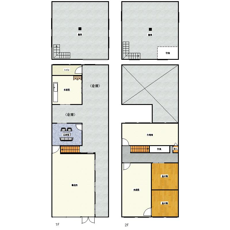 Floor plan. 28 million yen, 6DK + S (storeroom), Land area 300.6 sq m , Building area 418.73 sq m