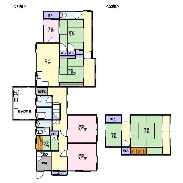 Floor plan. 70 million yen, 8DK, Land area 797.48 sq m , Building area 196.62 sq m