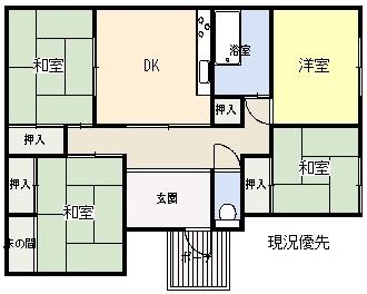 Floor plan. 8 million yen, 4DK, Land area 232.05 sq m , Building area 86.2 sq m