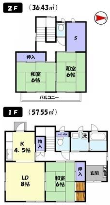 Floor plan. 15.8 million yen, 3LDK+S, Land area 432 sq m , Building area 93.98 sq m