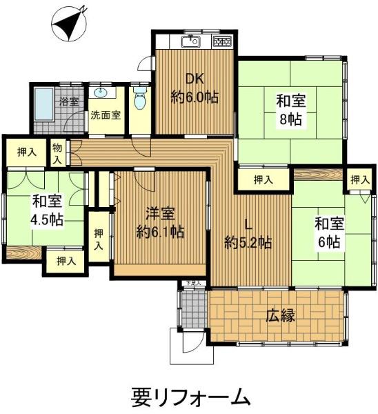 Floor plan. 12 million yen, 4LDK, Land area 326.67 sq m , Building area 89.82 sq m