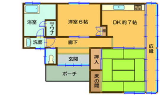 Floor plan. 21 million yen, 2DK, Land area 228.99 sq m , Building area 59.5 sq m