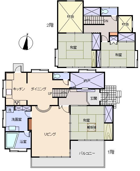 Floor plan. 18 million yen, 3LDK + S (storeroom), Land area 482 sq m , Building area 133.3 sq m