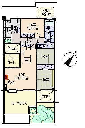 Floor plan. 3LDK, Price 7 million yen, Occupied area 94.28 sq m , Balcony area 29.23 sq m floor plan