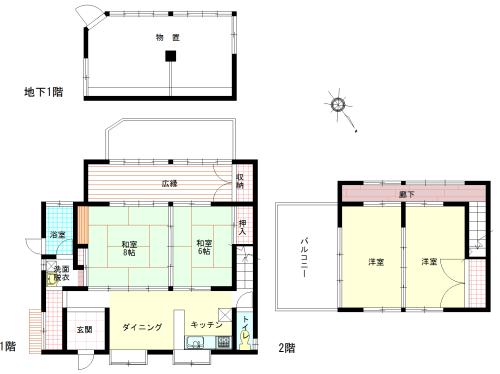 Floor plan. 13.8 million yen, 4DK, Land area 272.19 sq m , Building area 126.79 sq m