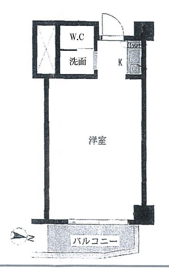 Floor plan. Price 4.5 million yen, Occupied area 21.14 sq m , Balcony area 3.79 sq m floor plan