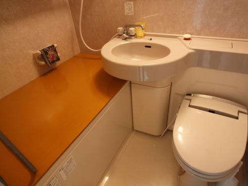 Toilet. 3-point unit bus