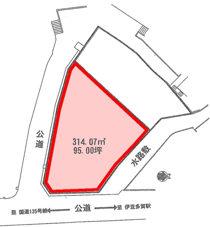 Compartment figure. Land price 29,800,000 yen, Land area 314.07 sq m