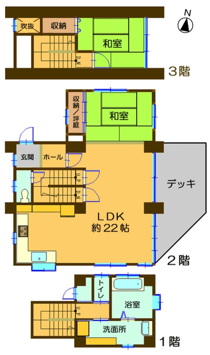 Floor plan. 18 million yen, 2LDK, Land area 234.75 sq m , Building area 105.81 sq m