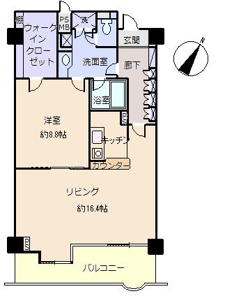 Floor plan. 1LDK + S (storeroom), Price 17 million yen, Occupied area 72.56 sq m , Balcony area 10.92 sq m