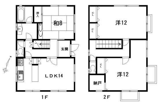Floor plan. 21 million yen, 3LDK, Land area 271.07 sq m , Building area 120.19 sq m