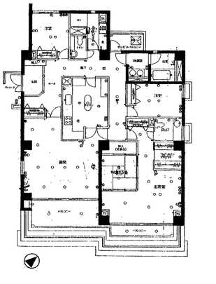 Floor plan. 4LDK, Price 56 million yen, Footprint 168.76 sq m , Balcony area 34.61 sq m
