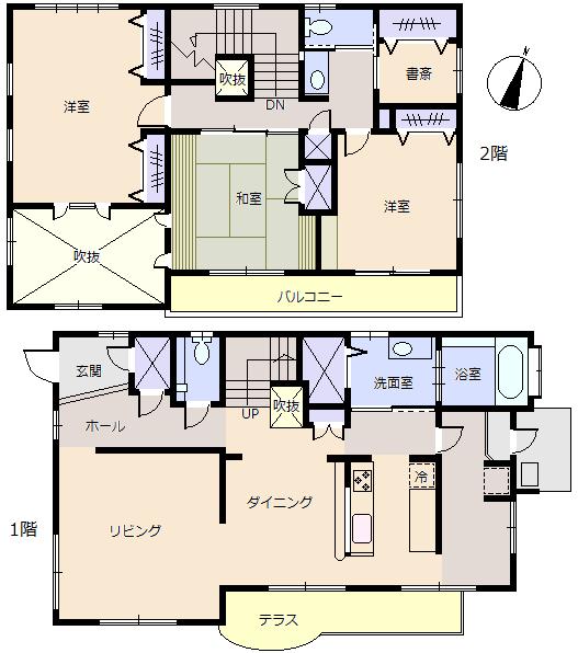 Floor plan. 79 million yen, 3LDK + S (storeroom), Land area 421.43 sq m , Building area 151.28 sq m