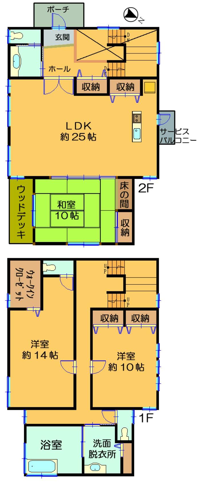 Floor plan. 44,800,000 yen, 3LDK, Land area 448.79 sq m , Building area 173.9 sq m