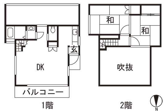 Floor plan. 8.8 million yen, 2LDK, Land area 170 sq m , Building area 50.91 sq m