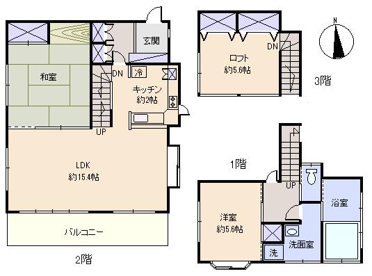 Floor plan. 12 million yen, 3LDK, Land area 273 sq m , Building area 99.77 sq m