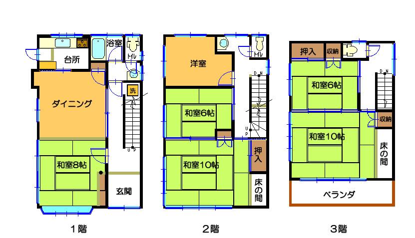 Floor plan. 14.8 million yen, 6DK, Land area 92.55 sq m , Building area 148.23 sq m