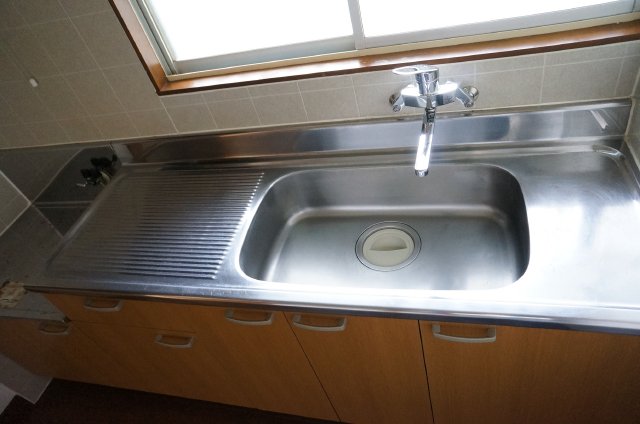 Kitchen. Sink is very widely, It is a good kitchen usability.