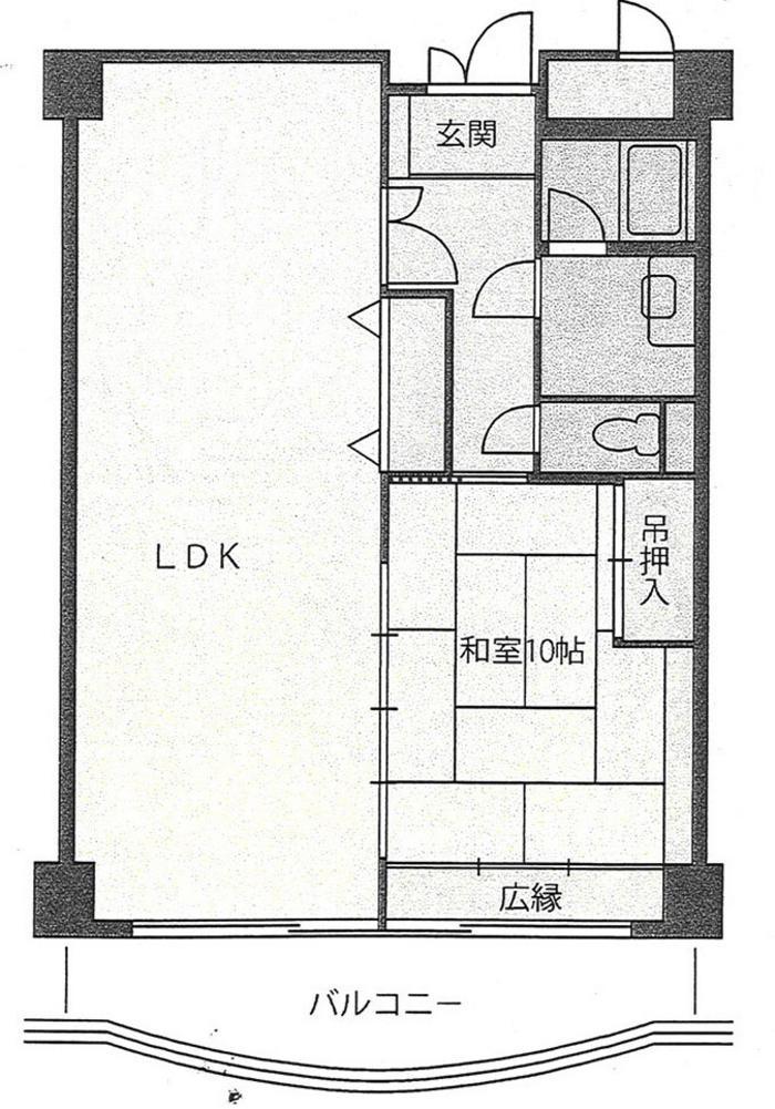 Floor plan. 1LDK, Price 3.8 million yen, Footprint 72 sq m , Balcony area 11.42 sq m