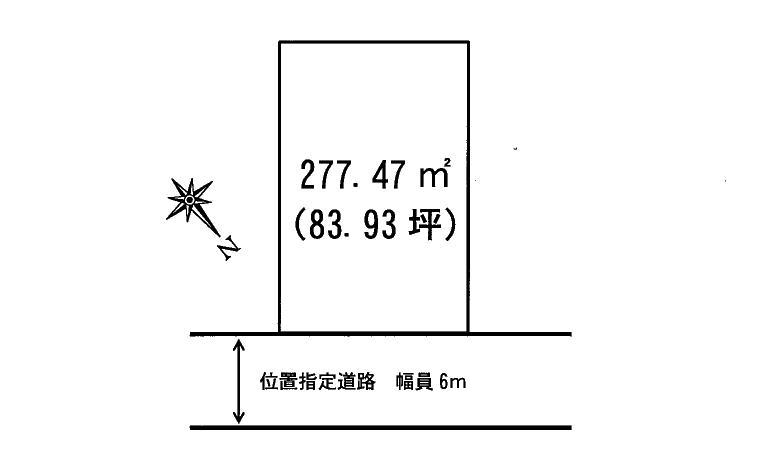 Compartment figure. Land price 12 million yen, Land area 277.47 sq m