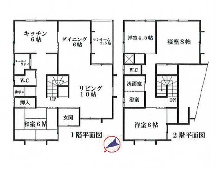 Floor plan. 9.8 million yen, 4LDK + S (storeroom), Land area 518 sq m , Building area 118.86 sq m