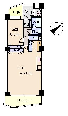Floor plan. 2LDK + S (storeroom), Price 22,800,000 yen, Footprint 87.6 sq m , Balcony area 10.57 sq m