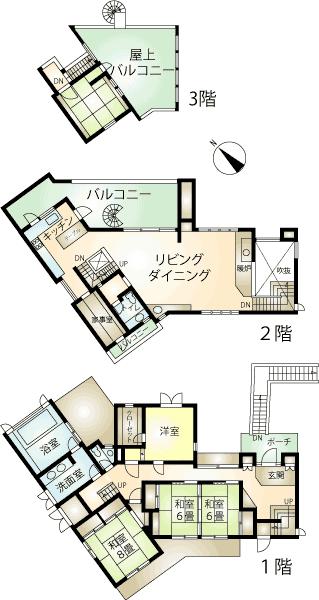 Floor plan. 49,800,000 yen, 4LDK + S (storeroom), Land area 367.49 sq m , Building area 222.36 sq m