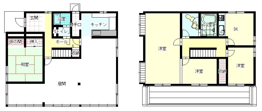 Floor plan. 48 million yen, 4LDKK, Land area 441 sq m , Building area 191.81 sq m