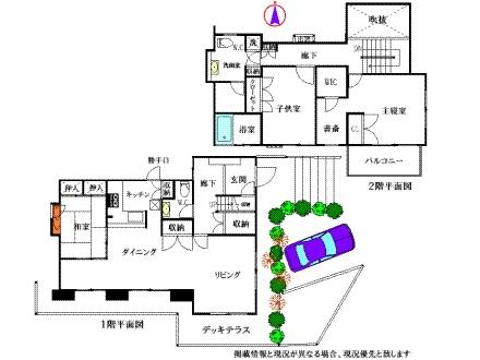 Floor plan. 49,800,000 yen, 3LDK, Land area 283.83 sq m , Building area 140.71 sq m