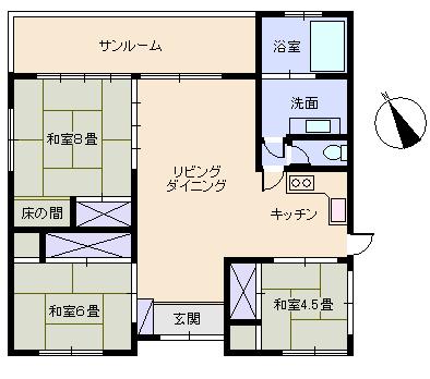 Floor plan. 23 million yen, 3LDK, Land area 269 sq m , Building area 87.2 sq m