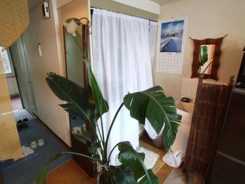 Non-living room. There is a wash basin in the kitchen next to