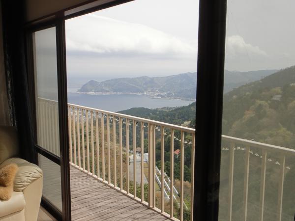 Balcony. Balcony overlooking the sea