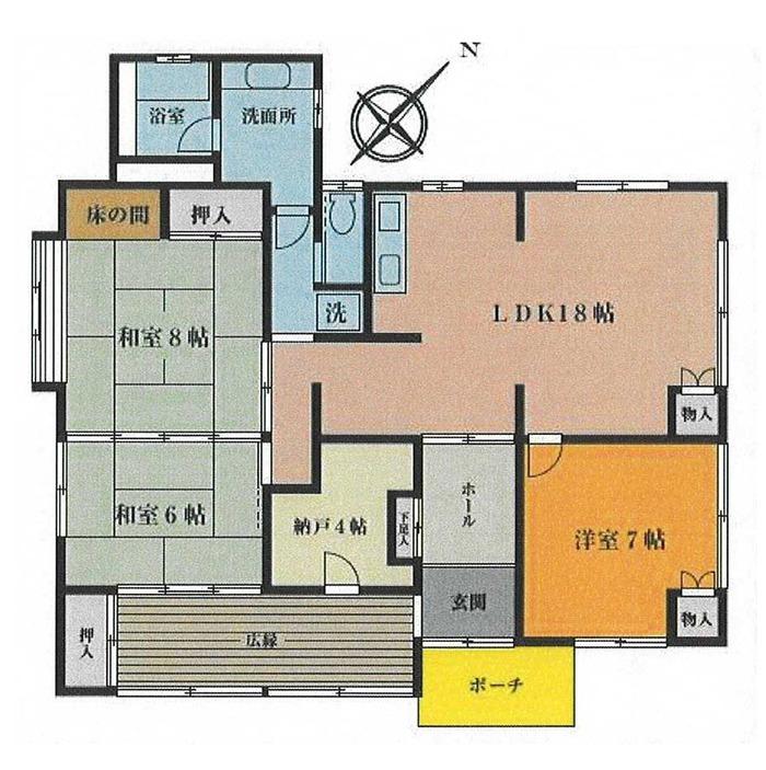 Floor plan. 35,800,000 yen, 3LDK, Land area 620 sq m , Building area 118.33 sq m