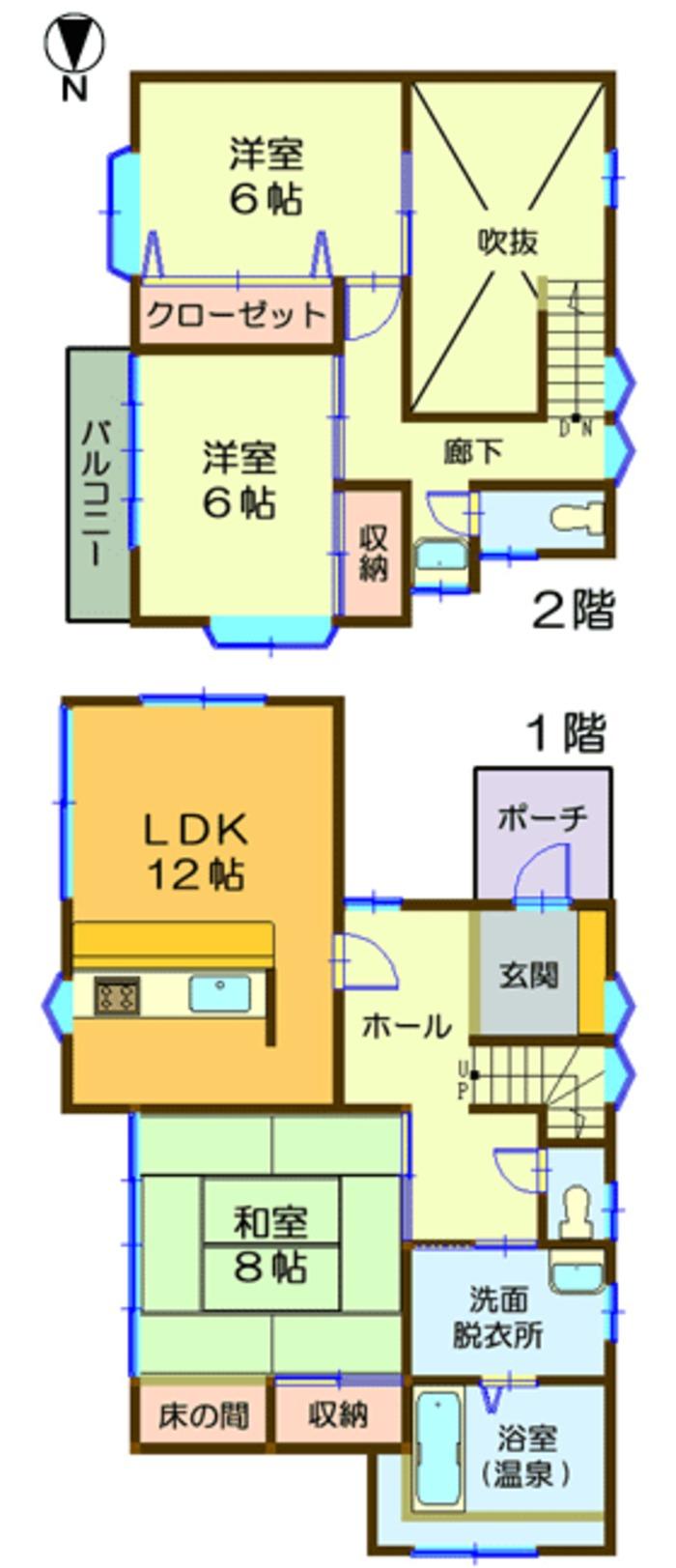 Floor plan. 18,800,000 yen, 3LDK, Land area 261.53 sq m , Building area 93.35 sq m