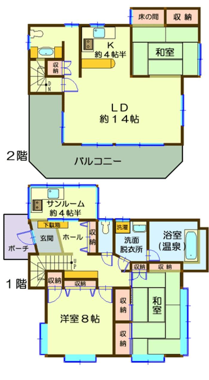 Floor plan. 17.8 million yen, 3LDK, Land area 646 sq m , Building area 110.75 sq m