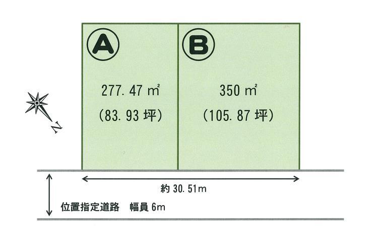 Compartment figure. Land price 18 million yen, Land area 627.47 sq m