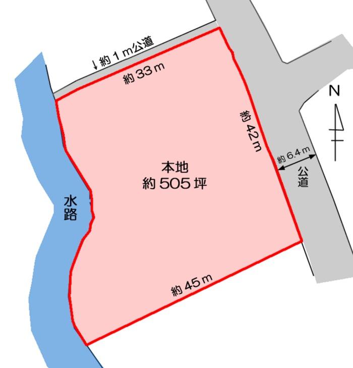 Compartment figure. Land price 90 million yen, Land area 1,669.43 sq m