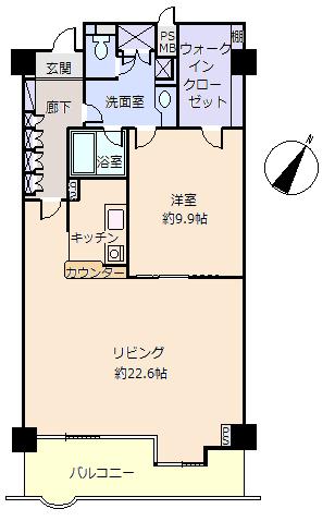Floor plan. 1LDK + S (storeroom), Price 21,800,000 yen, Occupied area 87.32 sq m , Balcony area 10.92 sq m
