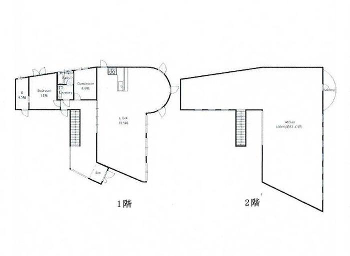 Floor plan. 60 million yen, 3LDK + S (storeroom), Land area 639.45 sq m , Building area 387.2 sq m