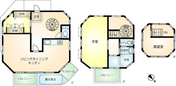 Floor plan. 120 million yen, 2LDK + S (storeroom), Land area 434.59 sq m , Building area 139.4 sq m