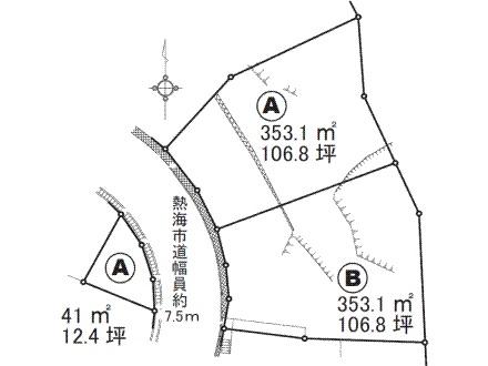 Compartment figure. Land price 9.8 million yen, Land area 353.1 sq m