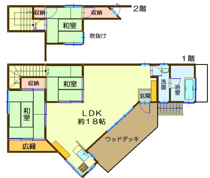 Floor plan. 17.8 million yen, 3LDK, Land area 244.75 sq m , Building area 80.4 sq m