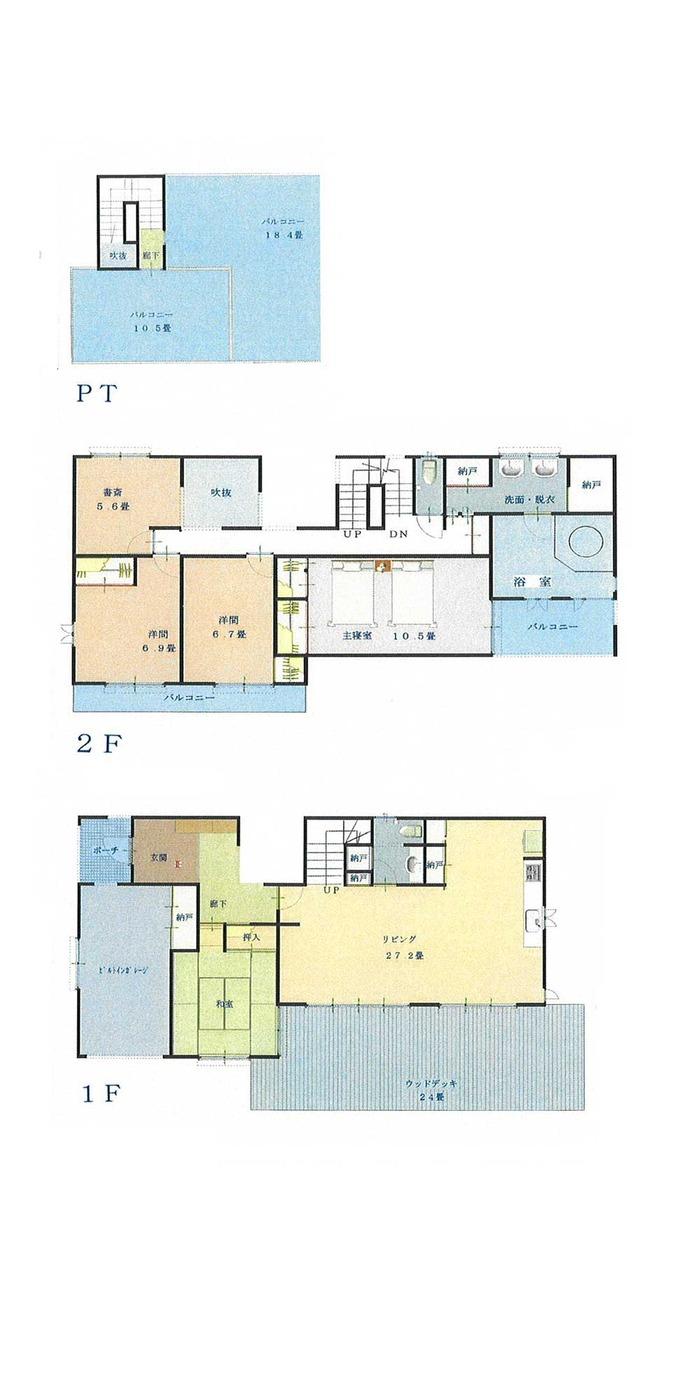 Floor plan. 69,800,000 yen, 4LDK, Land area 405.25 sq m , Building area 207.22 sq m