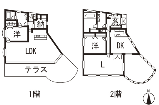 Floor plan. 98 million yen, 2LLDDKK + S (storeroom), Land area 411.6 sq m , Building area 242.34 sq m