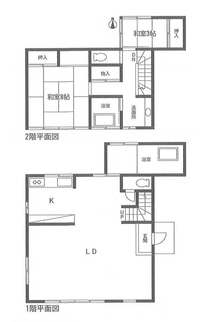 Floor plan. 6.5 million yen, 2LDK, Land area 200 sq m , Building area 86.11 sq m