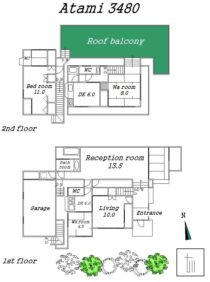 Floor plan. 34,800,000 yen, 4LDKK, Land area 331 sq m , Building area 179.6 sq m