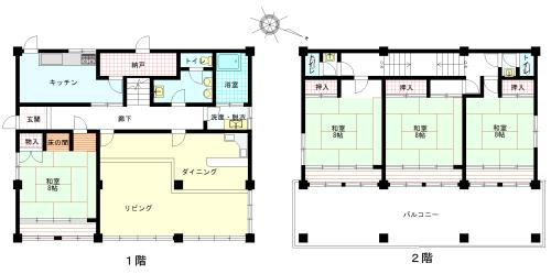 Floor plan. 15 million yen, 4LDKK + S (storeroom), Land area 280 sq m , Building area 172.46 sq m