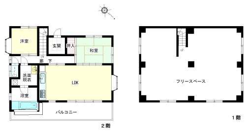 Floor plan. 12.8 million yen, 2LDK + S (storeroom), Land area 254 sq m , Building area 158.67 sq m