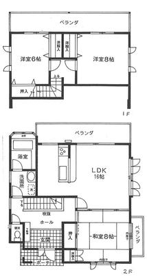 Floor plan. 46,500,000 yen, 3LDK, Land area 349 sq m , Building area 97.29 sq m